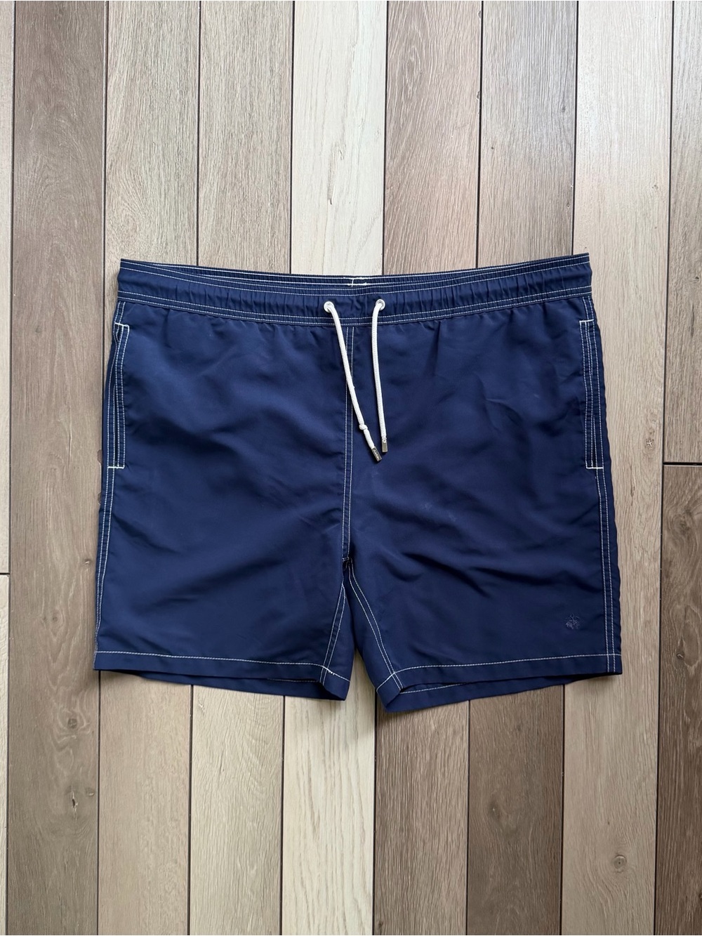 Brooks Brothers Men's Navy Blue 7” Swim Trunk Shorts
